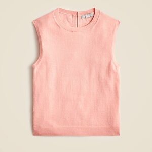 J. Crew • Featherweight cashmere-blend sweater shell in peach